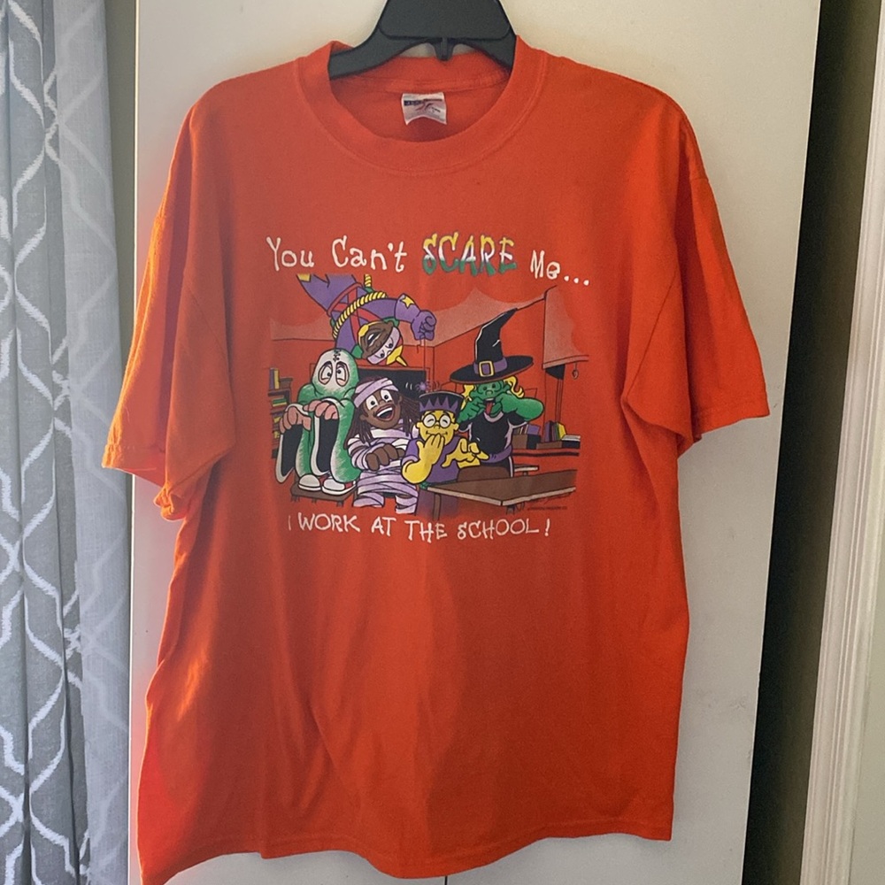 Halloween T-Shit Size L, orange excellentconditions only used once